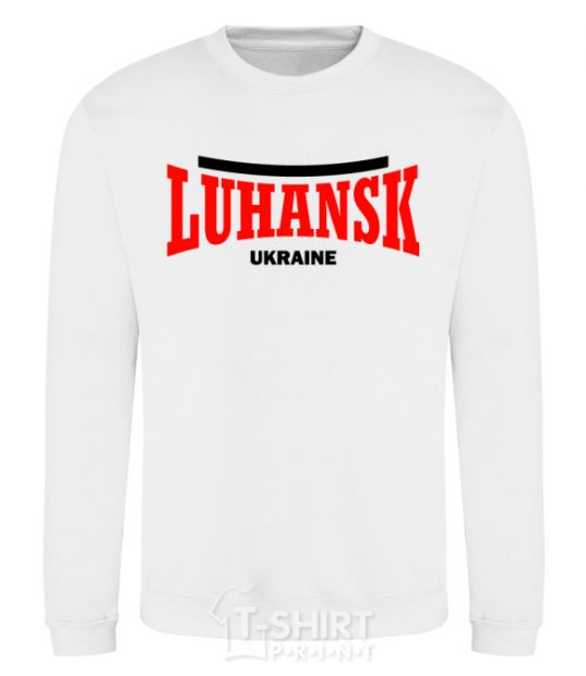 Sweatshirt Luhansk Ukraine White фото