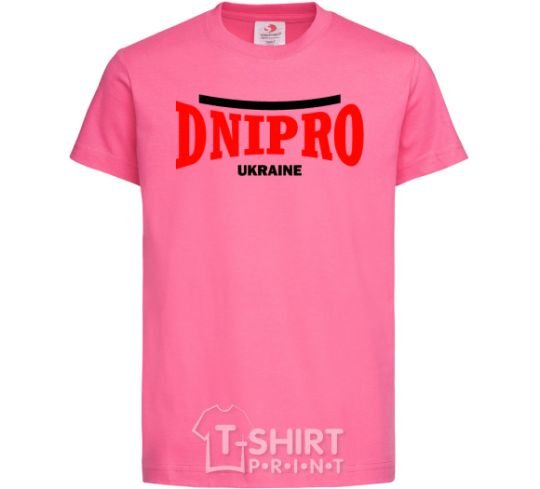 Детская футболка Dnipro Ukraine Ярко-розовый фото