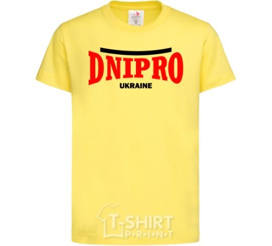 Kids T-shirt Dnipro Ukraine cornsilk фото