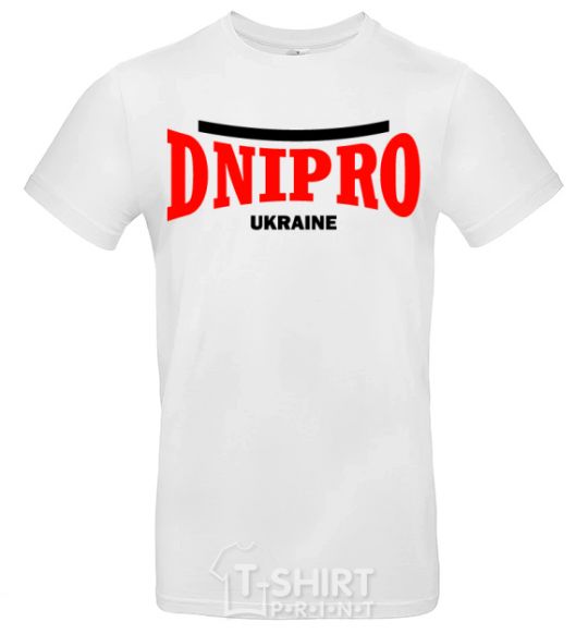 Men's T-Shirt Dnipro Ukraine White фото