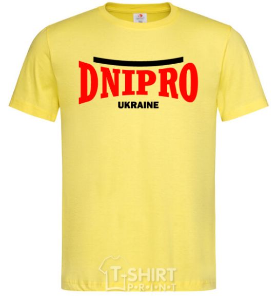 Men's T-Shirt Dnipro Ukraine cornsilk фото