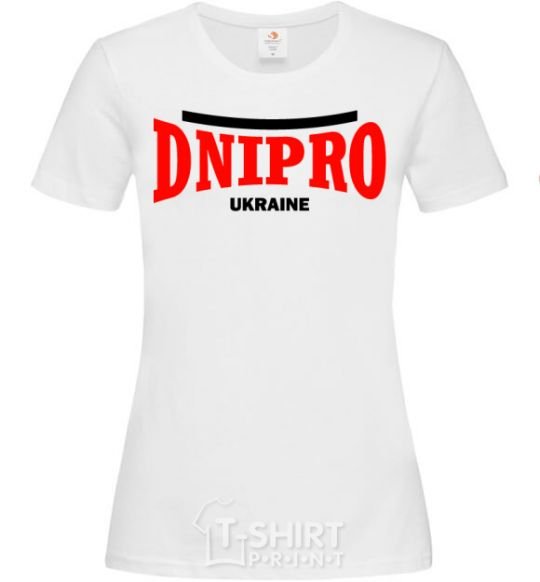 Women's T-shirt Dnipro Ukraine White фото