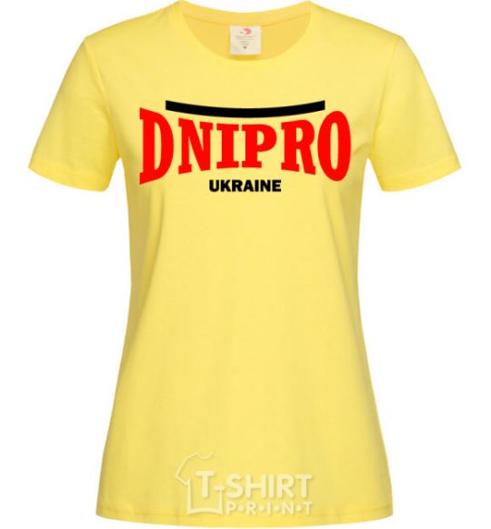 Women's T-shirt Dnipro Ukraine cornsilk фото