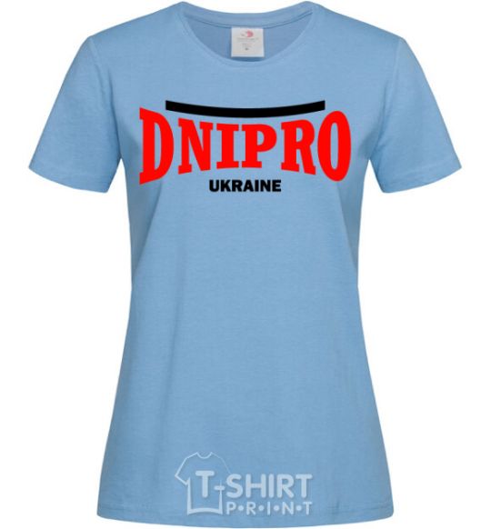 Women's T-shirt Dnipro Ukraine sky-blue фото