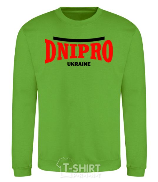 Свитшот Dnipro Ukraine Лаймовый фото