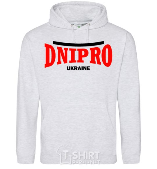 Men`s hoodie Dnipro Ukraine sport-grey фото