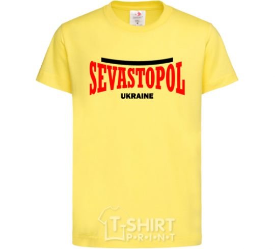 Детская футболка Sevastopol Ukraine Лимонный фото