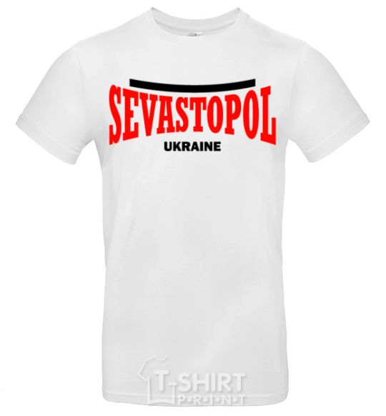 Мужская футболка Sevastopol Ukraine Белый фото