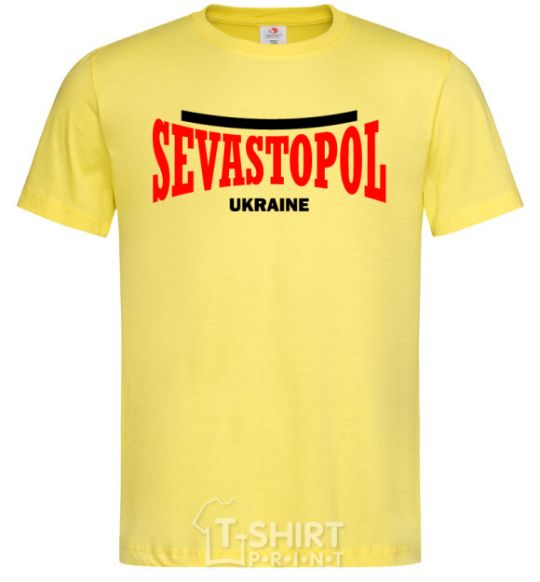 Мужская футболка Sevastopol Ukraine Лимонный фото