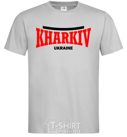 Men's T-Shirt Kharkiv Ukraine grey фото