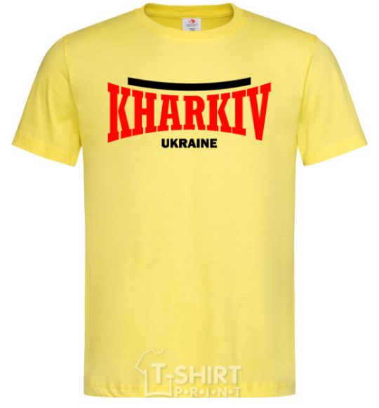 Men's T-Shirt Kharkiv Ukraine cornsilk фото