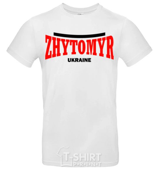 Men's T-Shirt Zhytomyr Ukraine White фото