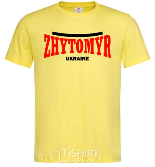 Мужская футболка Zhytomyr Ukraine Лимонный фото