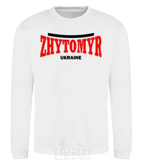 Sweatshirt Zhytomyr Ukraine White фото
