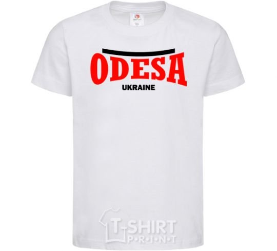 Kids T-shirt Odesa Ukraine White фото