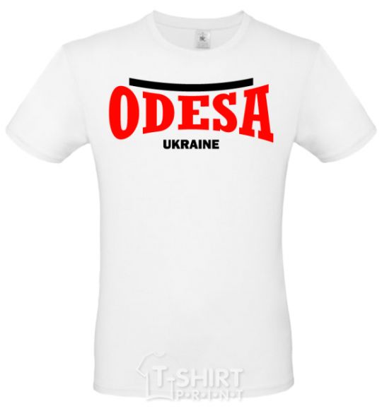 Men's T-Shirt Odesa Ukraine White фото