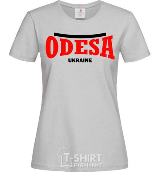 Women's T-shirt Odesa Ukraine grey фото