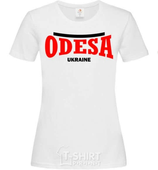 Women's T-shirt Odesa Ukraine White фото