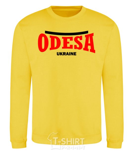 Sweatshirt Odesa Ukraine yellow фото