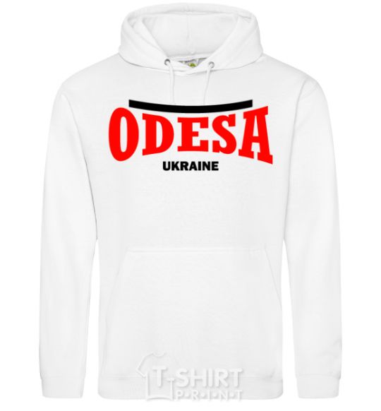 Men`s hoodie Odesa Ukraine White фото