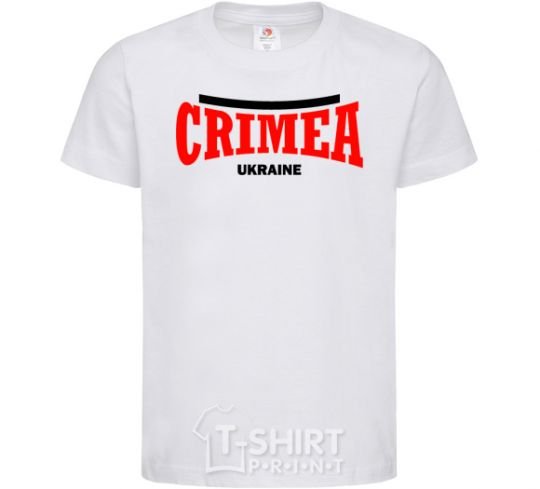 Kids T-shirt Crimea Ukraine White фото