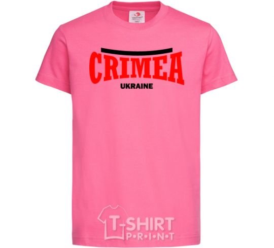 Детская футболка Crimea Ukraine Ярко-розовый фото