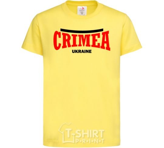 Детская футболка Crimea Ukraine Лимонный фото
