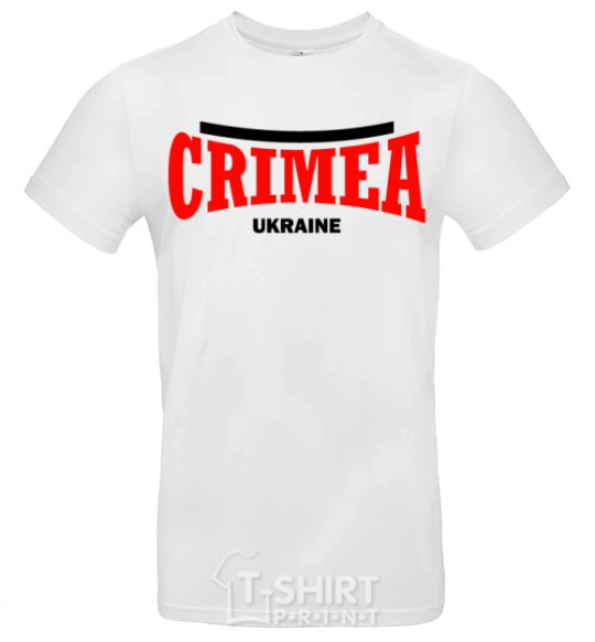 Men's T-Shirt Crimea Ukraine White фото