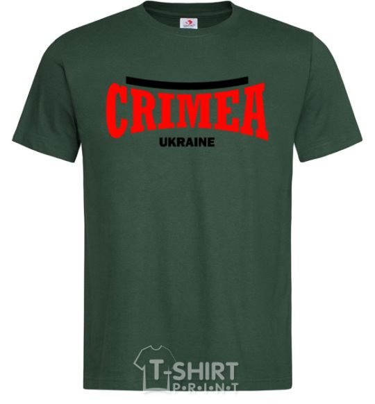 Men's T-Shirt Crimea Ukraine bottle-green фото