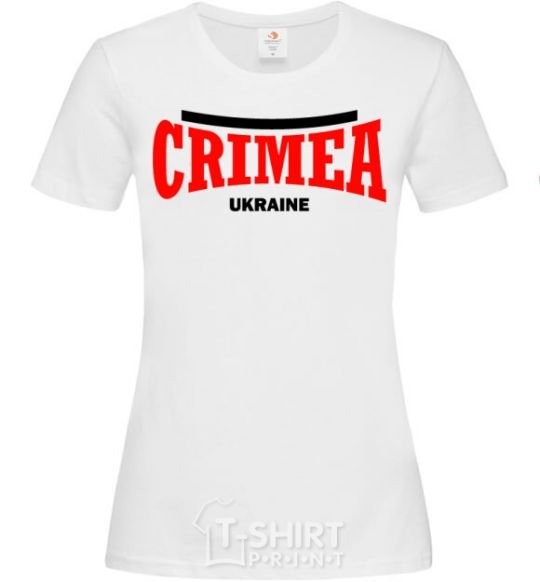 Women's T-shirt Crimea Ukraine White фото