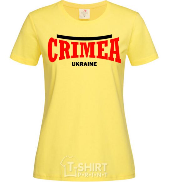 Женская футболка Crimea Ukraine Лимонный фото