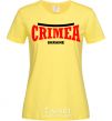 Женская футболка Crimea Ukraine Лимонный фото