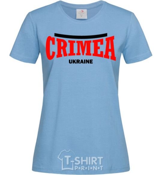 Women's T-shirt Crimea Ukraine sky-blue фото