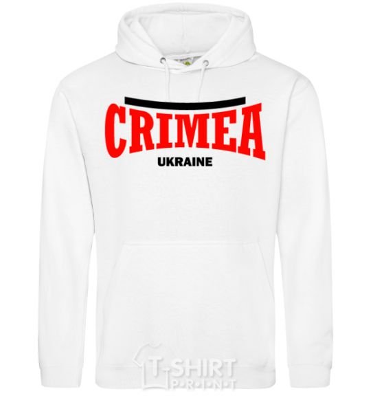 Men`s hoodie Crimea Ukraine White фото