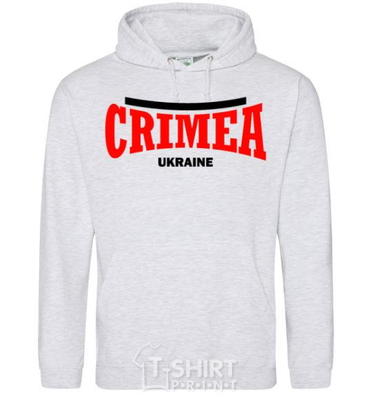 Men`s hoodie Crimea Ukraine sport-grey фото