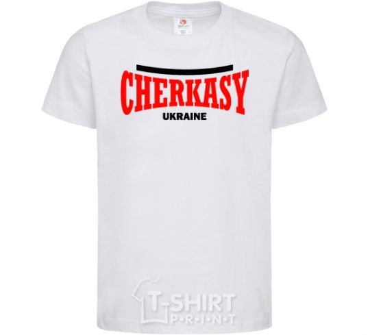 Kids T-shirt Cherkasy Ukraine White фото