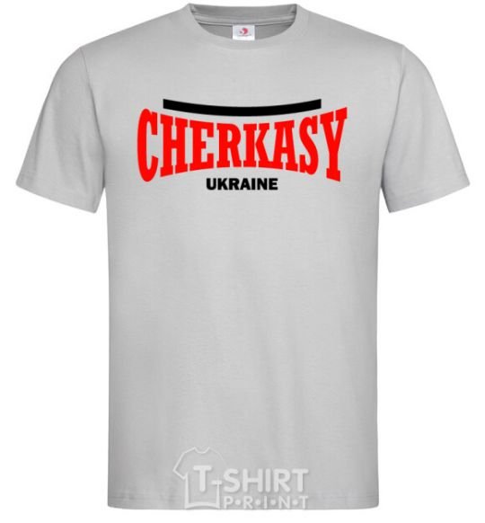 Men's T-Shirt Cherkasy Ukraine grey фото