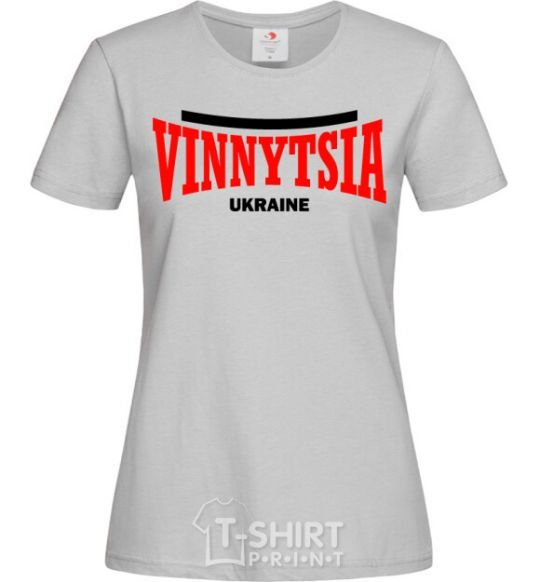 Women's T-shirt Vinnytsia Ukraine grey фото