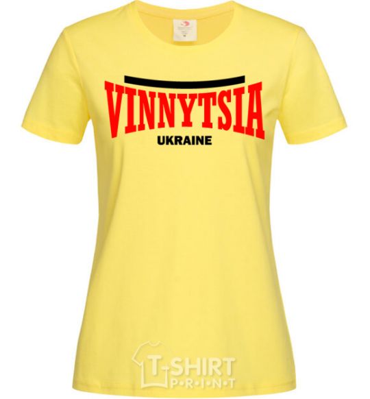 Women's T-shirt Vinnytsia Ukraine cornsilk фото