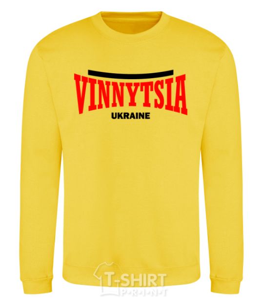 Sweatshirt Vinnytsia Ukraine yellow фото
