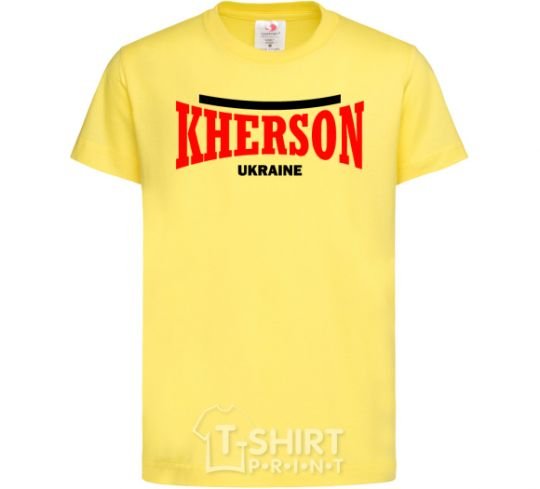 Детская футболка Kherson Ukraine Лимонный фото