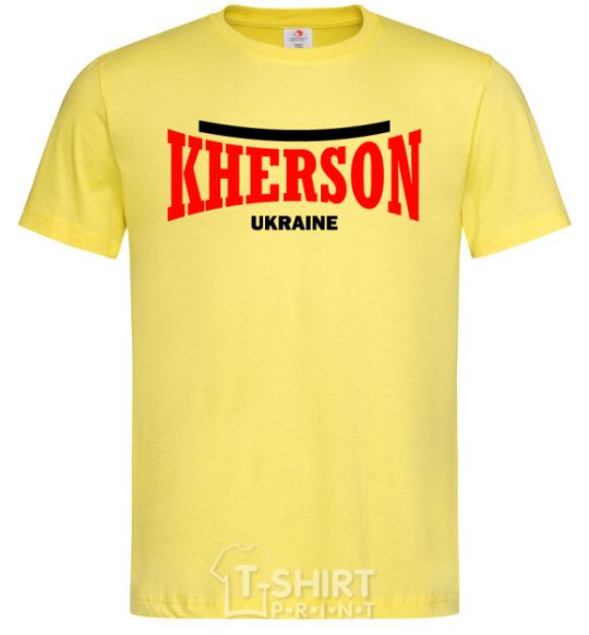 Men's T-Shirt Kherson Ukraine cornsilk фото