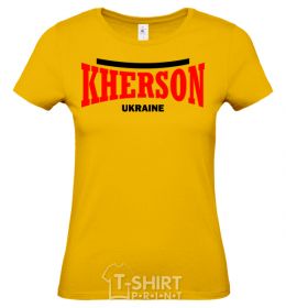 Women's T-shirt Kherson Ukraine cornsilk фото
