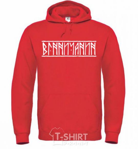 Men`s hoodie Vinnytsia resident bright-red фото