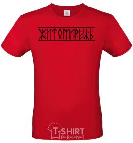 Men's T-Shirt Zhytomyr resident red фото
