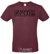 Men's T-Shirt Zaporozhets burgundy фото