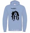 Men`s hoodie Kharkiv is the capital of the world sky-blue фото