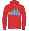 Men`s hoodie Zhytomyr Capital of world bright-red фото