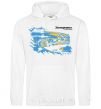 Men`s hoodie Zaporozhye is the capital of the world White фото