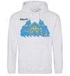 Men`s hoodie Nikolaev is the capital of the world sport-grey фото